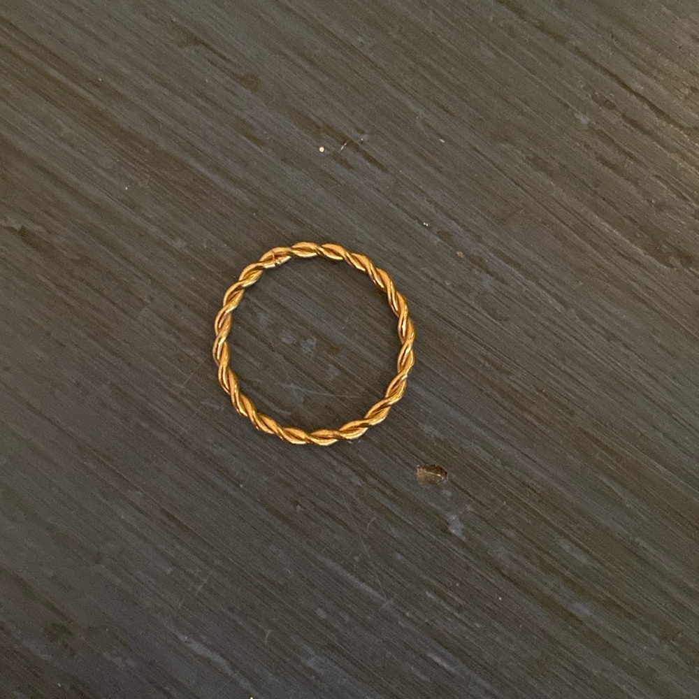 Gold colored ring